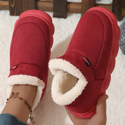 Chaussures d'hiver en coton et peluche