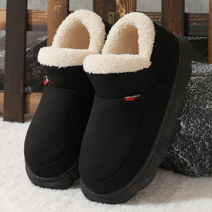 Chaussures d'hiver en coton et peluche